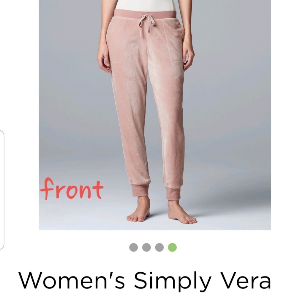 Vera Wang plush banded bottom sleep pants